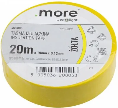 Produktbild von Isolierband 19mm x 0,13mm GELB 20m