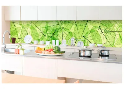 Zdjęcie produktu dla Dimex fototapeta do kuchni KI-350-048 Zielone liście 60 x 350 cm