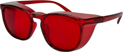 Zdjęcie produktu dla Okulary ochronne UVtech Sleep-4B z niebieskim światłem, czerwone