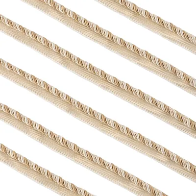 Gedrehte Kordel, 12,5 Yards, 0,6 cm, Polyester, Beige