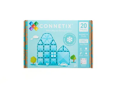 Productafbeelding van Magnetische bouwstenen Connetix Tiles – turquoise