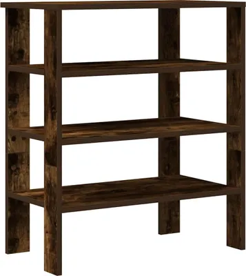 Obrázek produktu pro vidaXL Stojan na boty kouřový dub 61x32x70 cm materiál na bázi dřeva