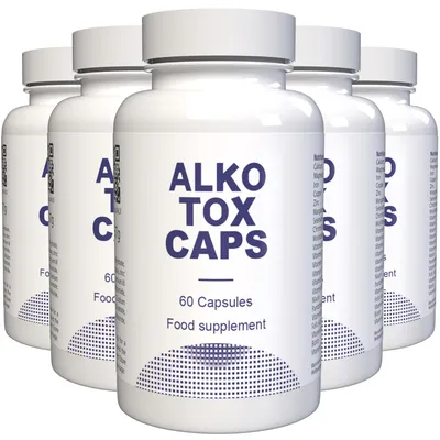 Obrázek produktu pro Alkotox Caps - 300 kapslí (5x 60 kapslí), balení po 5 kusech