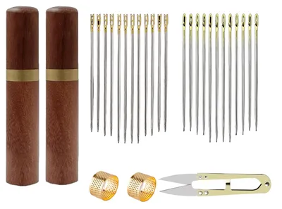 Produktbild von Set mit 75 selbstfädenden Nadeln und Zubehör