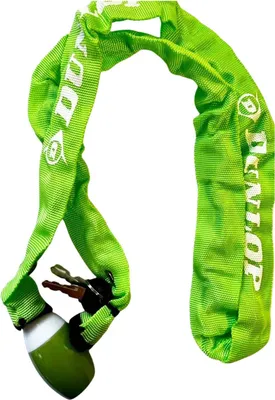 Produktbild von Dunlop, 120 cm Fahrrad Diebstahlschutzkette mit sicherem Schloss, Grün
