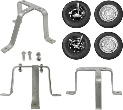 Produktbild von Reserveradhalterung Inklusive Zubehör mit Abstand 26,5 cm / 25 cm Reserveradhalter Stahl mit 3x Befestigungslöchern