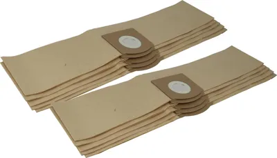 Produktbild von vhbw 10x Staubbeutel Ersatz für Kärcher 2.863-297.0 für Staubsauger - 19,8cm x 12,9cm braun