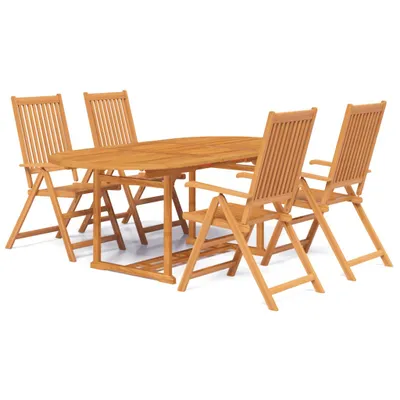 Immagine prodotto di vidaXL Set da pranzo da giardino 5 pezzi in legno massiccio di acacia
