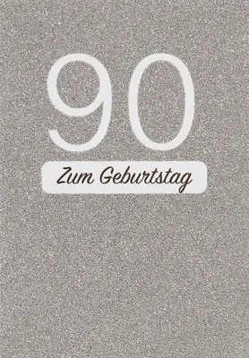 Produktbild von 90 Geburtstag Glückwunschkarte im Format 115x17cm mit Umschlag