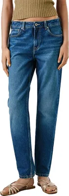 Image de Pepe Jeans Violet Tapered High Waisted Jeans Bleu 28 / 28 Femmes Bleu 28