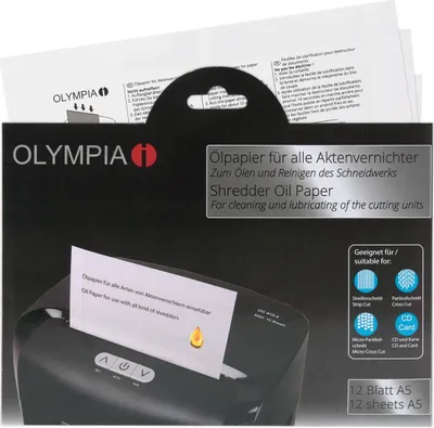 Produktbild von OLYMPIA Aktenvernichter-Ölblätter