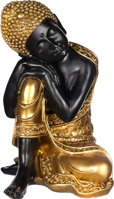 Produktbild von Buddha SY 7021 Antik Gold  Figur 37cm  Statue groß Büste Gartendekoration
