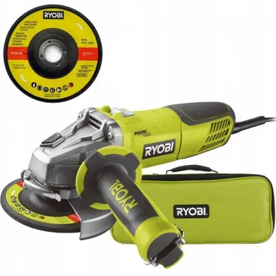 Zdjęcie produktu dla Ryobi Szlifierka Kątowa 950W do Cięcia i Szlifowania