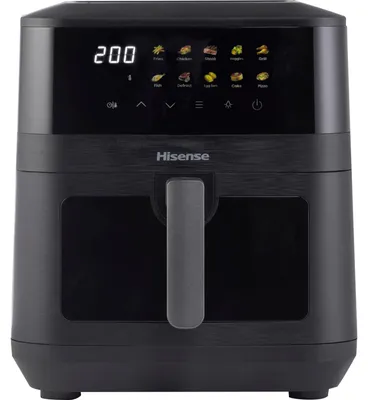 Produktbild von Hisense HAF2100DCD Heißluftfritteuse, 8 Liter, 2100 W, 10 voreingestellte Programme, Heißluftzirkulationssystem, Schwarz