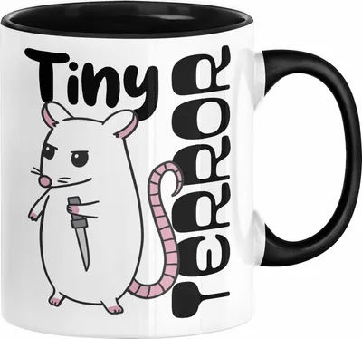 Produktbild von Beste Freundin Tasse Geschenk Tiny Terror Geschenkidee für Kollegin oder Beste Freundin (Schwarz)