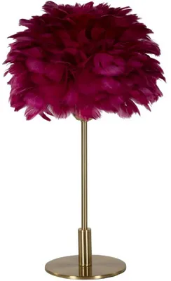Produktbild von Mauro Ferretti Tischleuchte Ball Feather Bordeaux Ø 30x50 cm E27 40W