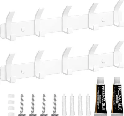 Produktbild von Famanu Kleiderhaken 5er Set - Weiß