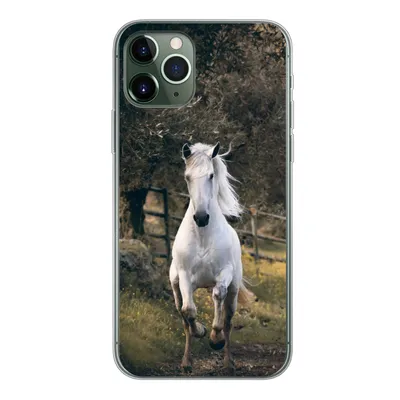 Produktbild von MuchoWow® Handyhülle Schutzhülle Hülle für iPhone 11 Pro Pferd - Natur - Schlamm Silikon Softcase Handy Hülle - Handy