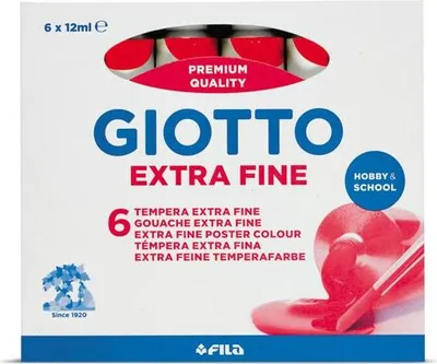Image de Giotto 352008 peintures en détrempe 12 ml Tube Rouge