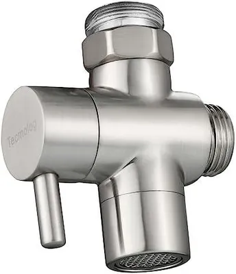 Produktbild von Tecmolog Messing 3-Wege-Wasserhahn Adapter M22 auf M24 Nickel SBA021CNA
