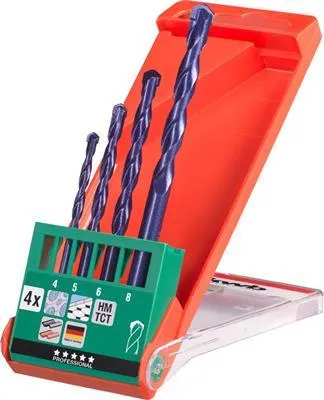 Obrázek produktu pro KWB Sada vrtáků do tvrdého kamene 4-8 mm 4-D,