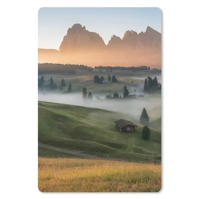 Produktbild von MuchoWow® Mauspad Mousepad Berg - Nebel - Landschaft 18x27 cm - Mousepads - Maus Mat - Pad - Mausunterlage