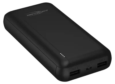 Produktbild von ANSMANN Powerbank 20000mAh - Power Bank 2 USB Ports & LED Statusanzeige