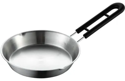 Immagine prodotto di Piccola padella in acciaio inossidabile - Padella piatta multifunzionale da 16 cm