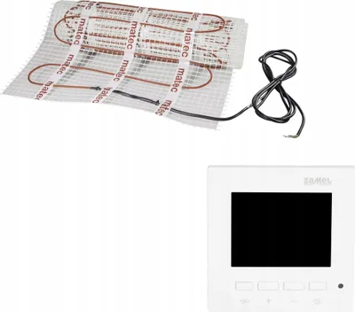 Produktbild von Elektrisches Fußbodenheizungsset ZOJ-15, einseitige Stromversorgung, 1,5 m²