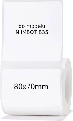 Produktbild von EDIBAZZAR | NIIMBOT B3S Aufkleber 80x70mm 95 Stück Thermoetiketten