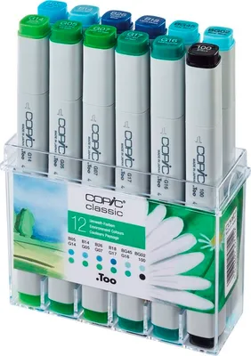 Zdjęcie produktu dla Copic Classic Wkład do pióra Environment Colours 12 szt.