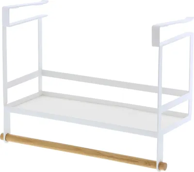 Produktbild von Küchenregal Stahl Weiß - YAMAZAKI - Aufbewahrungsregal - Küchenorganizer - eine Größe