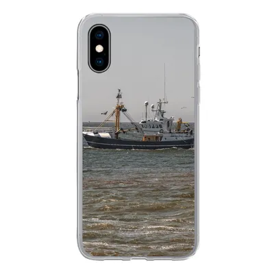 Produktbild von MuchoWow® Handyhülle Schutzhülle Hülle für iPhone X Nordsee - Fischerboot - Wasser Silikon Softcase Handy Hülle - Handyhülle