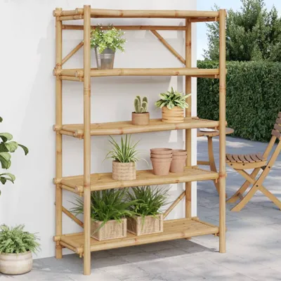 Produktbild von Möbel Regal mit 5 Böden 100x40x150 cm Bambus - Wandregale 366459