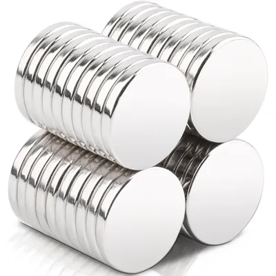 Image de 40 aimants puissants (15 x 2 mm), aimants en néodyme, petits aimants ultra-puissants, mini-aimants ronds, aimants puissants pour tableaux magnétiques, réfrigérateurs, tableaux blancs, projets de bricolage, tableaux d'affichage, cuisines, projets de bricolage, bureaux