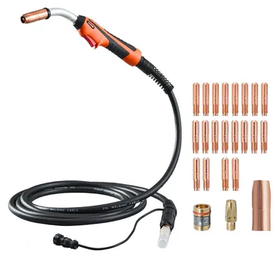 Image de Pistolet de soudage VEVOR 250A MIG, compatible avec les postes à souder Millermatic 200, 210, 212, 250, 250X, 251, 252, pour fil de soudage 0,0762/0,0889/0,1143 cm