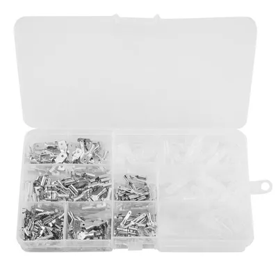 Immagine prodotto di Set da 270 pezzi con connettori per cavi (maschio e femmina) per 2,8 mm / 4,8 mm / 6,3 mm