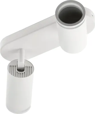 Produktbild von GTV - Deckenleuchte SOLIS | Schwenkbar 2*GU10 | Deckenstrahler 2 Flammig Weiss, Deckenlampe Wandstrahler Drehbar, Spotlight Lampe Deckenspots für Küche, Schlafzimmer, Wohnzimmer (Ohne Leuchtmittel)