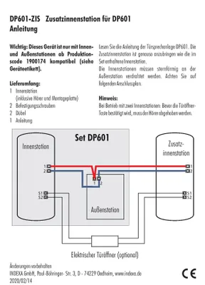 Produktbild von DP601-ZIS Zusatz-Innenstation für DP601