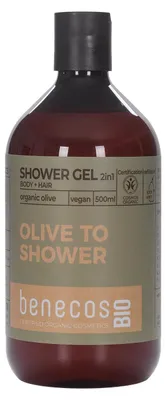 Productafbeelding van Benecos Bio Douchegel 2in1 Olive (500 ml)