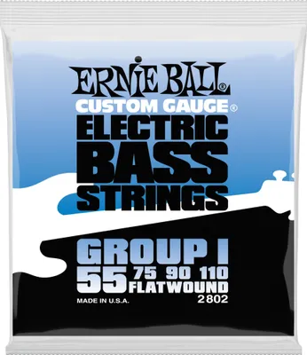 Produktbild von Ernie Ball Flat Wound Group I E-Bass-Saiten 55-110 (2802)