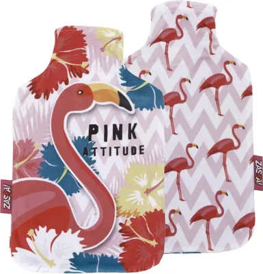 Produktbild von familie24 Flamingo Wärmeflasche Kinderwärmflasche Wärmekissen Heizkissen Wärmflasche