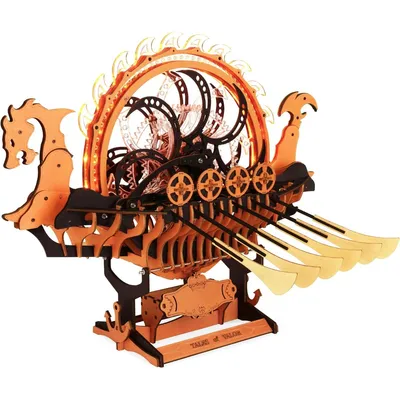 Immagine prodotto di Puzzle 3D, nave vichinga drago, ROKR, legno, 229 pezzi
