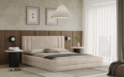 Obrázek produktu pro Postel ALCAMO 120x200 béžová s úložným prostorem