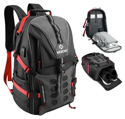 Produktbild von Motorrad-Rucksack, wasserdicht, organisierte Aufbewahrung, schwarz