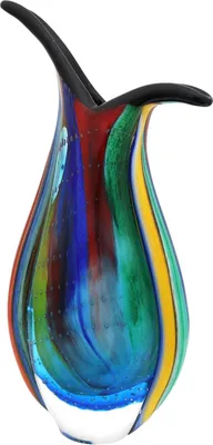 Produktbild von Glasvase Glas Vase im Italien Murano antik Stil Höhe 30cm 2kg schwere Tischvase