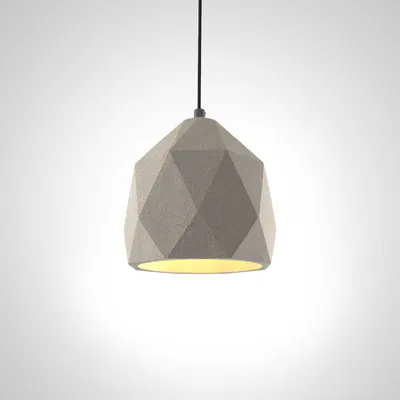 Produktbild von Pendelleuchte, E27, Lampe Für Wohnzimmer Esszimmer Küche, Höhenverstellbar Farbe  Beton-Stein-Grau
