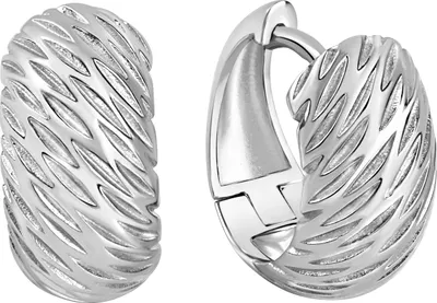Produktbild von V Creolen 925/- Sterling Silber 1,5cm weiß 371210253R
