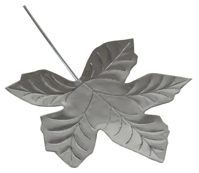Produktbild von Moderne Dekoschale in Ahorn Form Aluminium poliert