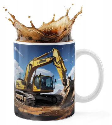 Image de Kubek Ceramiczny 330Ml Druk - Maszyny Budowlane